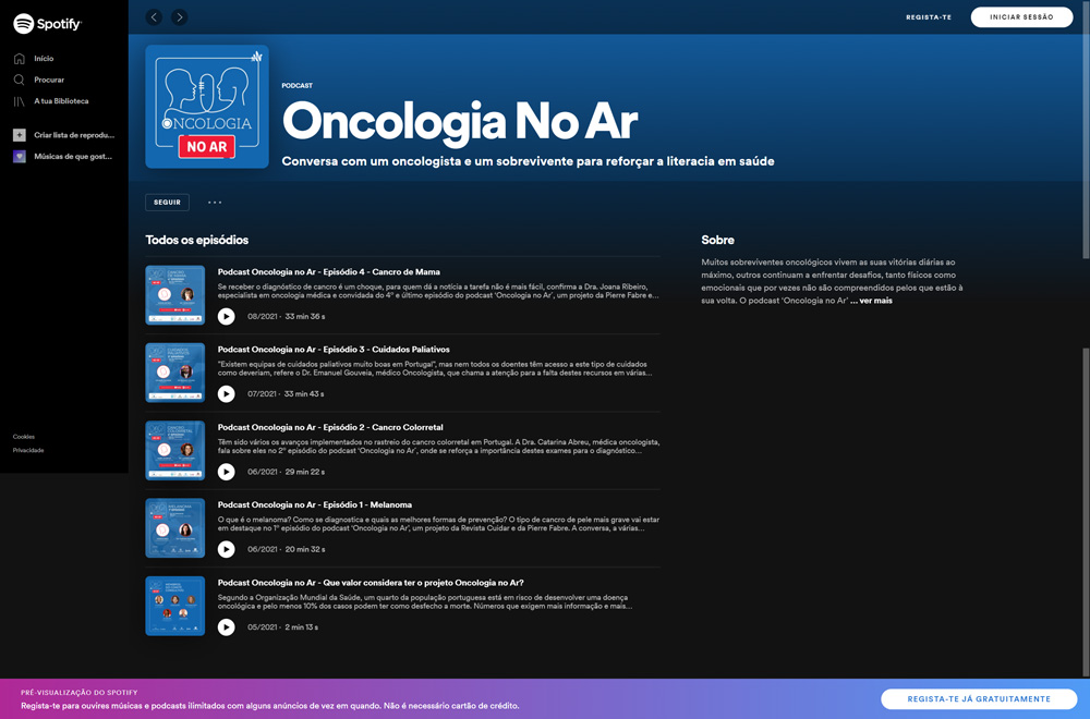 podcast oncologia no ar